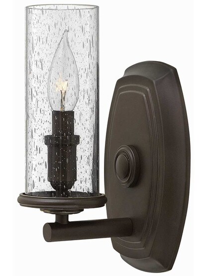 Dakota Wall Sconce in Oil-Rubbed Bronze.